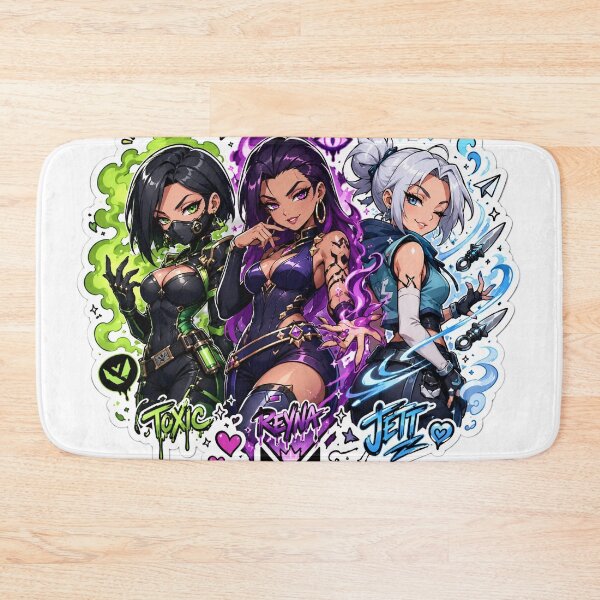 Item preview, Valorant Viper Reyna Jett Doodle Fan Art  designed and sold by RadiantDrop.