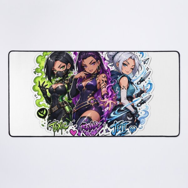 Item preview, Valorant Viper Reyna Jett Doodle Fan Art  designed and sold by RadiantDrop.
