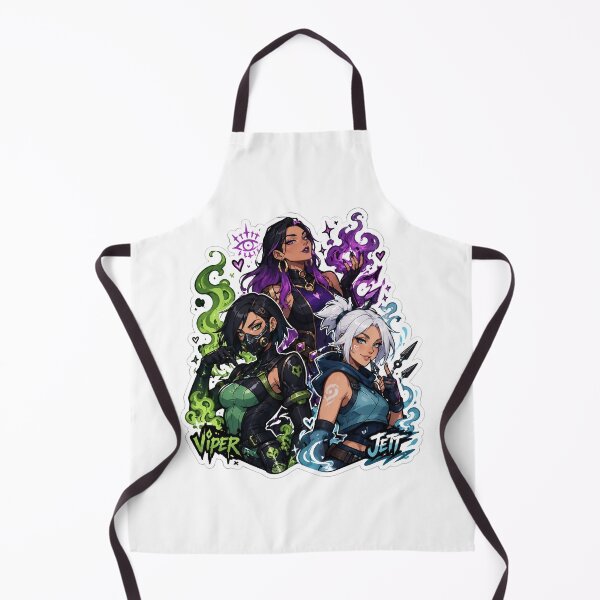 Item preview, Valorant Girls Doodle Fan Art Viper Reyna Jett designed and sold by RadiantDrop.