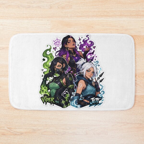 Item preview, Valorant Girls Doodle Fan Art Viper Reyna Jett designed and sold by RadiantDrop.
