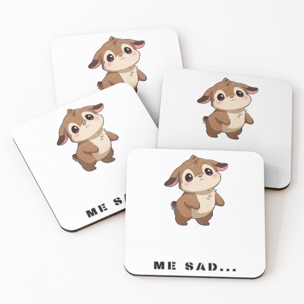 Item preview, Me sad - Cute Bunny Mood designed and sold by StudioPixelMix.
