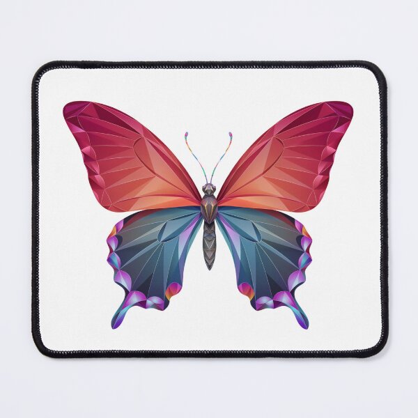 Item preview, Tribal Butterfly - Rainbow Geometric Butterfly – Vibrant Low Poly Butterfly Art designed and sold by ArcticFoxStudio.