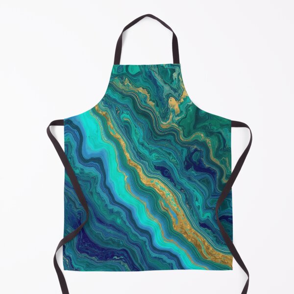 Item preview, Blue Gold Teal Marble designed and sold by SeaStarAlex.