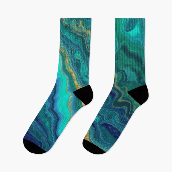 Item preview, Blue Gold Teal Marble designed and sold by SeaStarAlex.