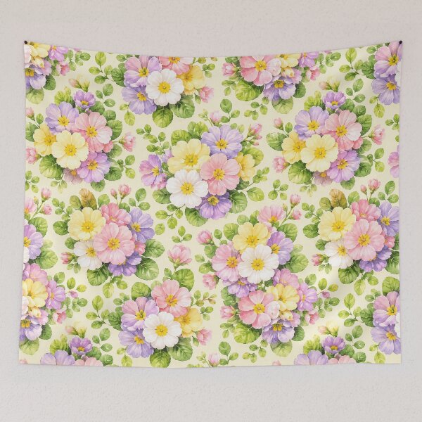Item preview, Primrose Spring Garden Watercolor Seamless Floral Pattern designed and sold by Inkworksbyshery.
