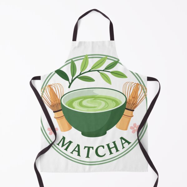 Item preview, Matcha Tea Bowl With Whisk And Green Tea Leaves designed and sold by LinaDesign Store.