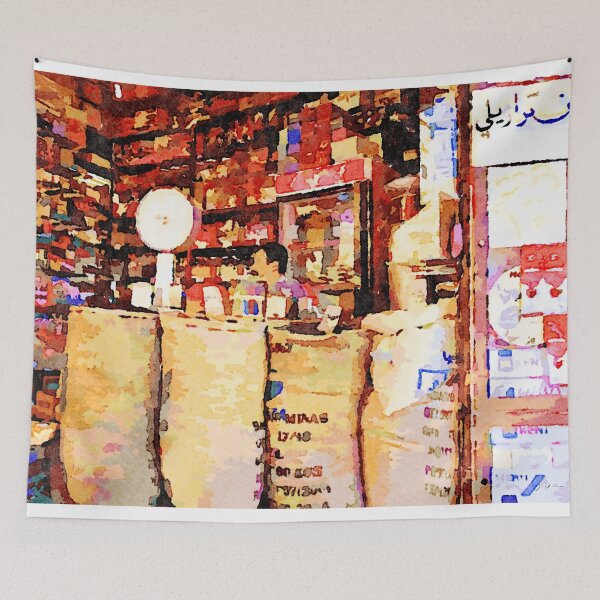 Item preview, Aleppo: coffee bags in the grocery store designed and sold by Giuseppe Cocco.