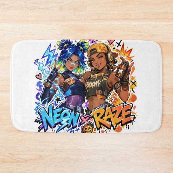 Item preview, Valorant Neon Raze Doodle Fan Art designed and sold by RadiantDrop.