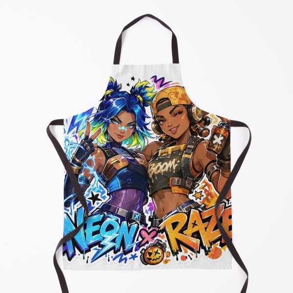 Item preview, Valorant Neon Raze Doodle Fan Art designed and sold by RadiantDrop.