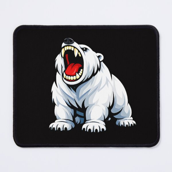 Item preview, Roaring Polar Bear – Fierce Arctic Animal Illustration designed and sold by ROARSOME DESiGNS.