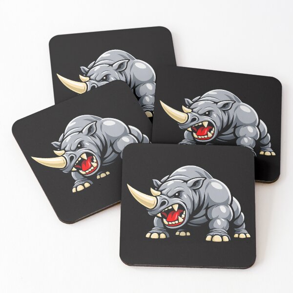 Artikelvorschau, Brüllendes Nashorn – Kraftvolle Tierillustration entworfen und verkauft von ROARSOME DESiGNS.