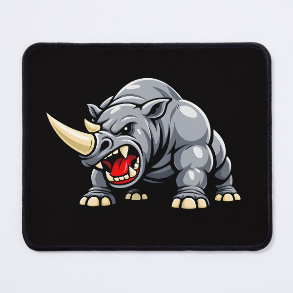 Item preview, Roaring Rhino – Fierce Wild Animal Illustration designed and sold by ROARSOME DESiGNS.