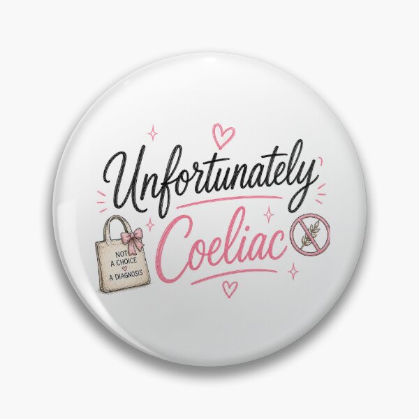 Item preview, Unfortunately, Coeliac – Funny Minimalist Gluten Free Design designed and sold by My Gluten Free Life UK.