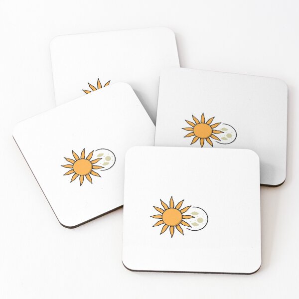 Item preview, Boho Sun and Moon Celestial Sticker | Minimalist Earthy Aesthetic Design designed and sold by jatindesignss.