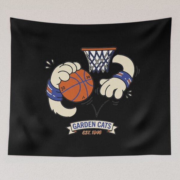 Item preview, Vintage 1930s Cartoon Cat Basketball Garden Cats . designed and sold by  TrendForge.