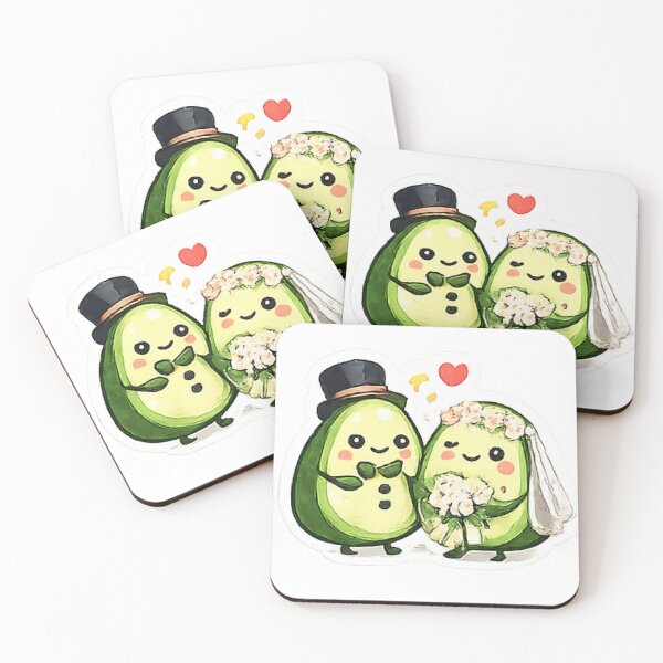 Item preview, Cute Avocado Wedding designed and sold by Northline Creative.