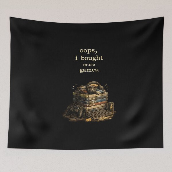 Item preview, Funny Gaming Shirt, Oops I Bought More Games Tee, Gamer Gift for Him, Video Game Lover Shirt, PC Gaming Tee designed and sold by greatmar1.
