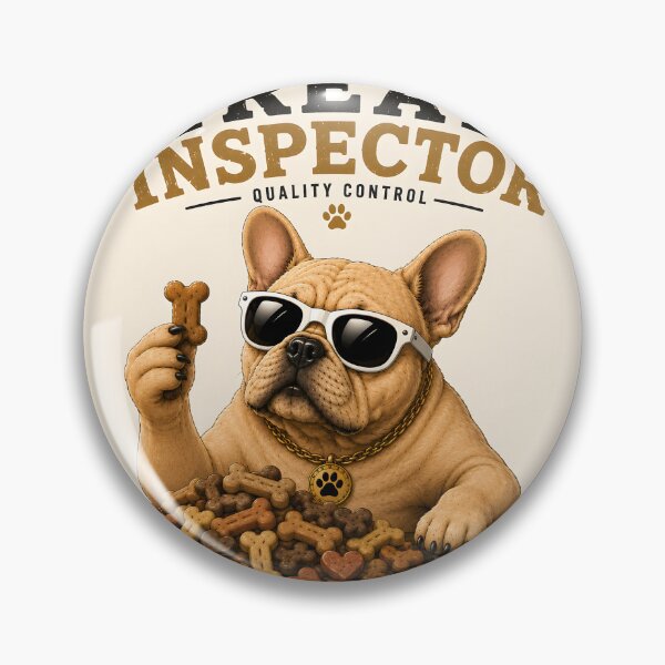 Item preview, Funny French Bulldog Treat Inspector designed and sold by MischiefPaws.