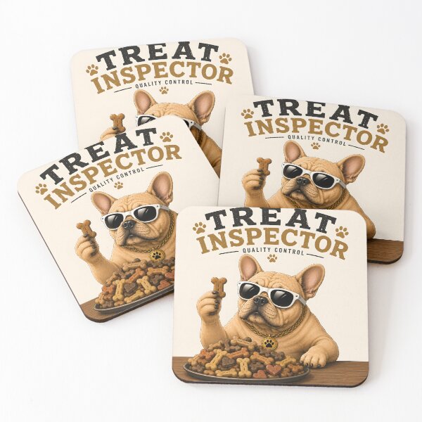 Item preview, Funny French Bulldog Treat Inspector designed and sold by MischiefPaws.