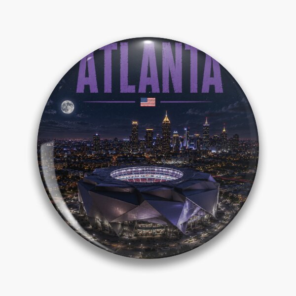 Item preview, Atlanta Cinematic Stadium Edition (US Flag) designed and sold by globetrottergfx.