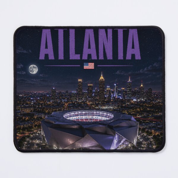 Item preview, Atlanta Cinematic Stadium Edition (US Flag) designed and sold by globetrottergfx.