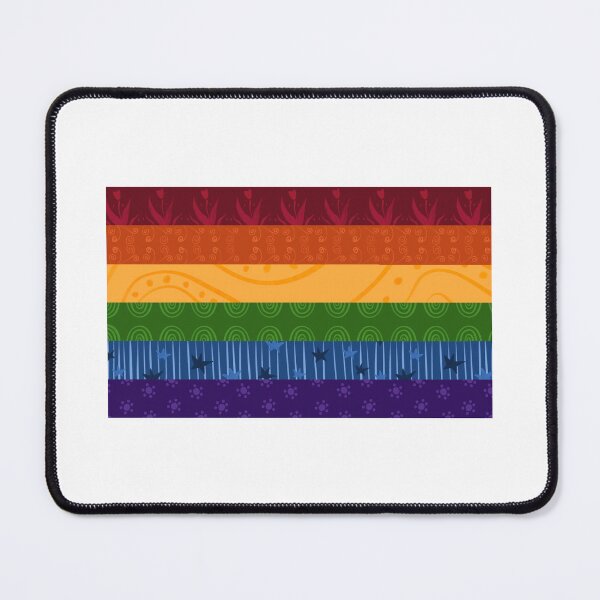 Item preview, Patterned Collage Pride flag designed and sold by Wigley Lines Studio.