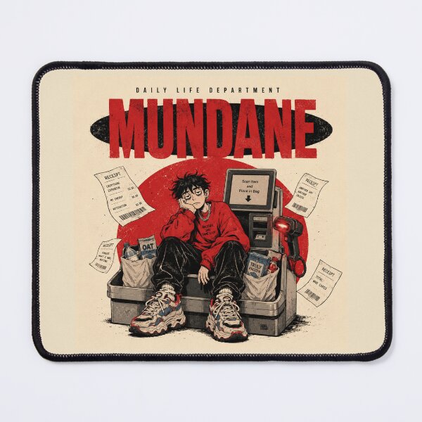 Item preview, Mundane Self Checkout Burnout Streetwear Graphic Tee designed and sold by POD DYNASTY.