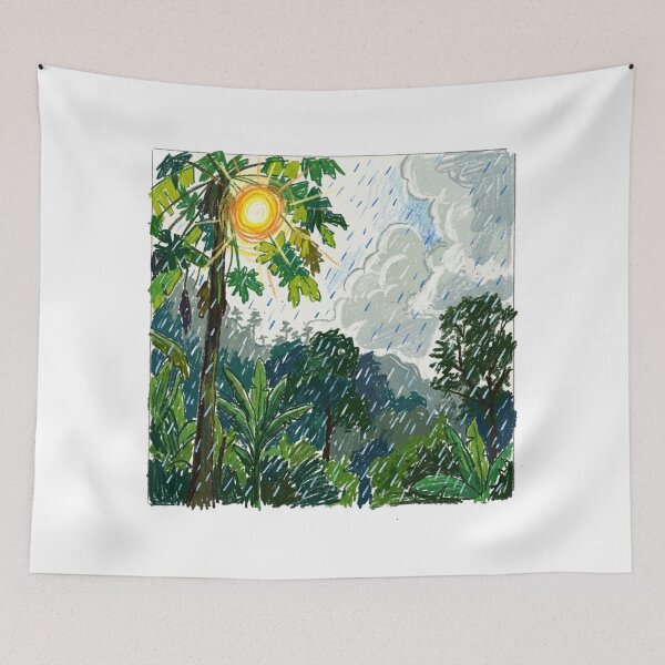 Item preview, Warm rain in the countryside designed and sold by CristianCEB.