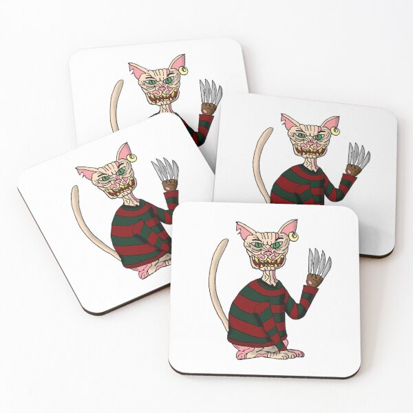 Item preview, Striped Sweater Horror Cat | Funny Halloween Sphynx Meme designed and sold by MyxaART.