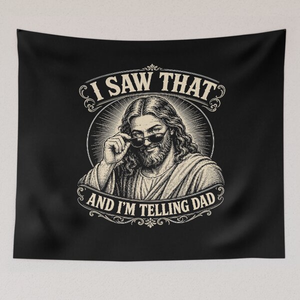 Item preview, I Saw That And Im Telling Dad Funny Christian Jesus Humor For Church And Youth Group designed and sold by yoddel.