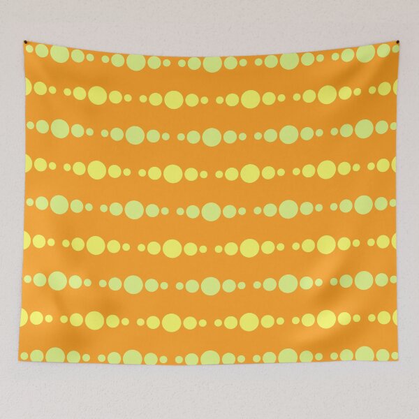Item preview, Orange, yellow & green dotted pattern designed and sold by Mint + Midnight.