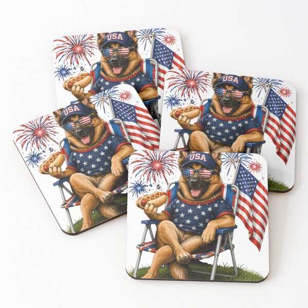 Item preview, Patriotic German Shepherd Shirt, Funny 4th of July Dog Tee, German Shepherd Mom Gift, USA Dog Lover Shirt, Independence Day Tee designed and sold by greatmar1.