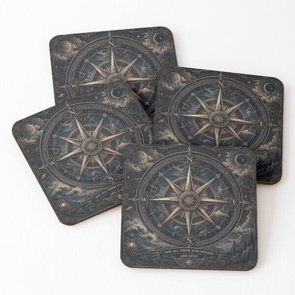 Item preview, Vintage Compass Rose – Not All Those Who Wander Are Lost designed and sold by Essi80.