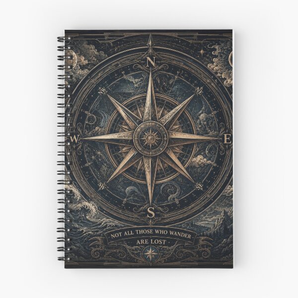 Item preview, Vintage Compass Rose – Not All Those Who Wander Are Lost designed and sold by Essi80.