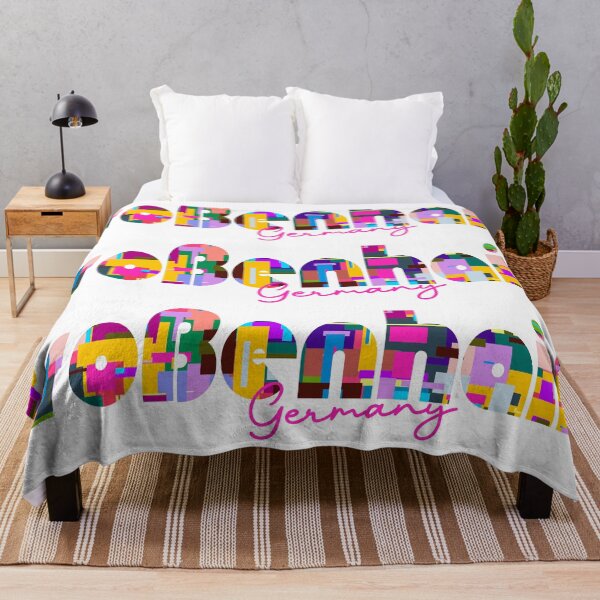 Item preview, Großenhain, Germany, Vibrant Abstract City Typography Art designed and sold by Wanderful-roads.