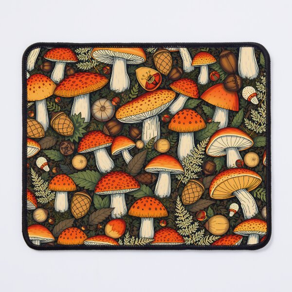 Item preview, Enchanted Forest Mushroom Pattern designed and sold by LuminaArtRO.