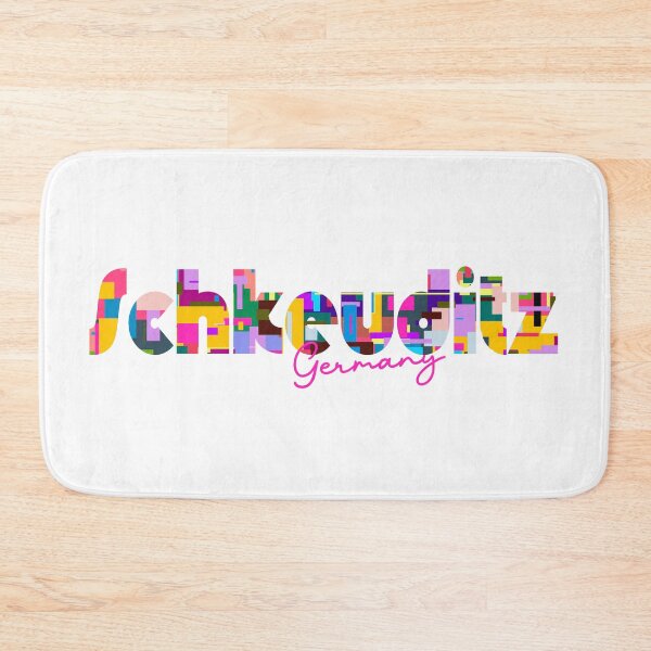 Item preview, Schkeuditz, Germany, Vibrant Abstract City Typography Art designed and sold by Wanderful-roads.