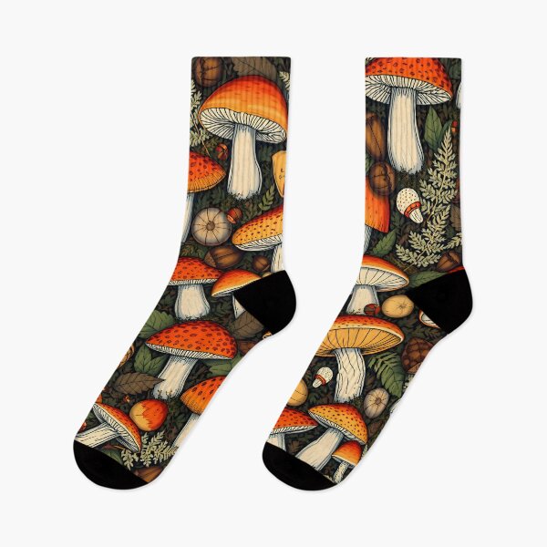 Item preview, Enchanted Forest Mushroom Pattern designed and sold by LuminaArtRO.