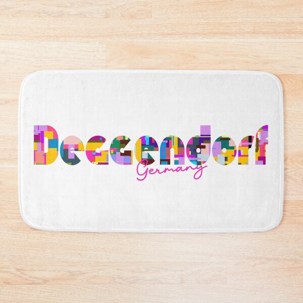 Item preview, Deggendorf, Germany, Vibrant Abstract City Typography Art designed and sold by Wanderful-roads.