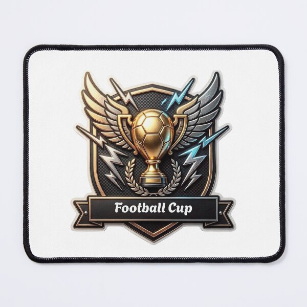 Item preview, Winged Football Trophy Sticker | Championship Power Emblem Design designed and sold by Pandey14.