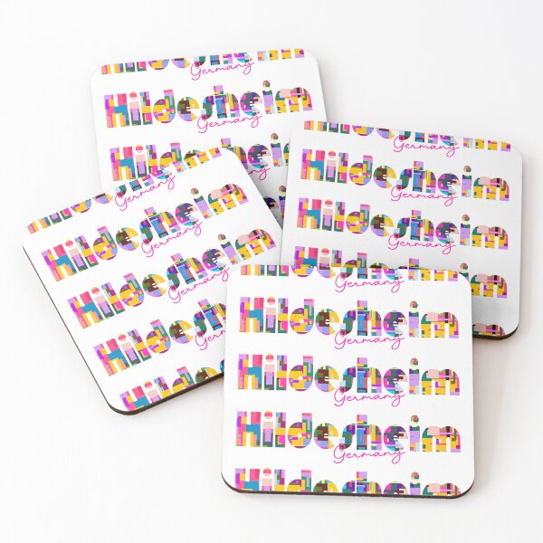 Item preview, Hildesheim, Germany, Vibrant Abstract City Typography Art designed and sold by Wanderful-roads.