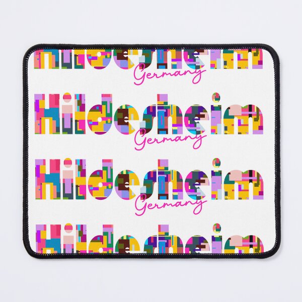 Item preview, Hildesheim, Germany, Vibrant Abstract City Typography Art designed and sold by Wanderful-roads.