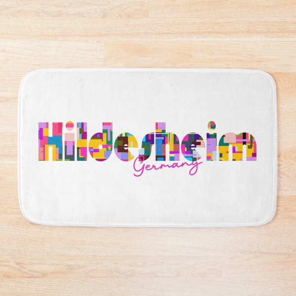 Item preview, Hildesheim, Germany, Vibrant Abstract City Typography Art designed and sold by Wanderful-roads.