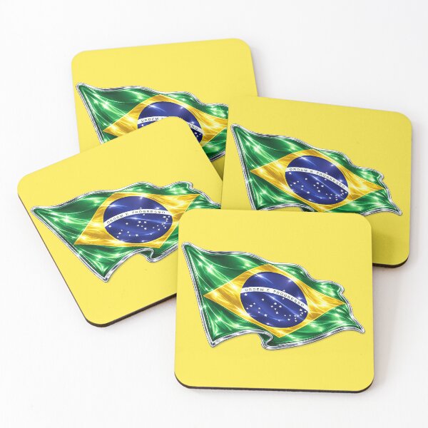 Item preview, Brazil Flag (Chrome Edition) designed and sold by LockedUp.