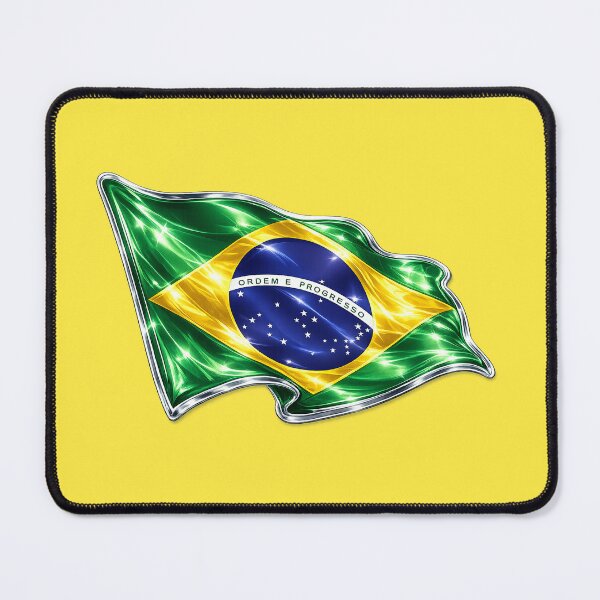 Item preview, Brazil Flag (Chrome Edition) designed and sold by LockedUp.