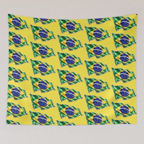 Item preview, Brazil Flag (Chrome Edition) designed and sold by LockedUp.