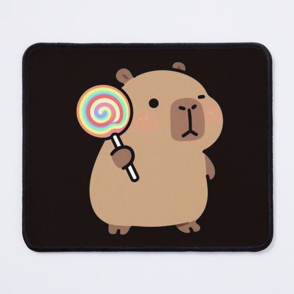 Item preview, Cute Capybara With Rainbow Lollipop designed and sold by BCapybara.