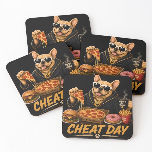 Item preview, Funny French Bulldog Cheat Day designed and sold by MischiefPaws.