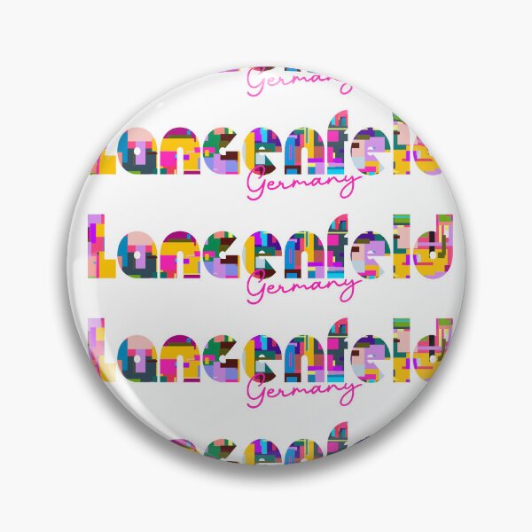 Item preview, Langenfeld, Germany, Vibrant Abstract City Typography Art designed and sold by Wanderful-roads.