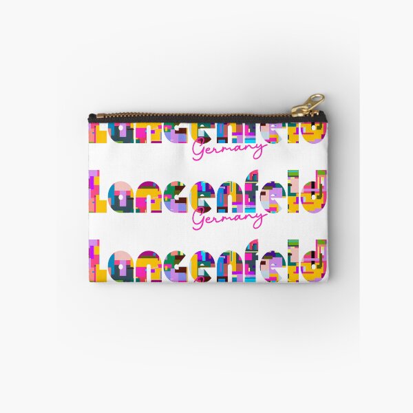 Item preview, Langenfeld, Germany, Vibrant Abstract City Typography Art designed and sold by Wanderful-roads.